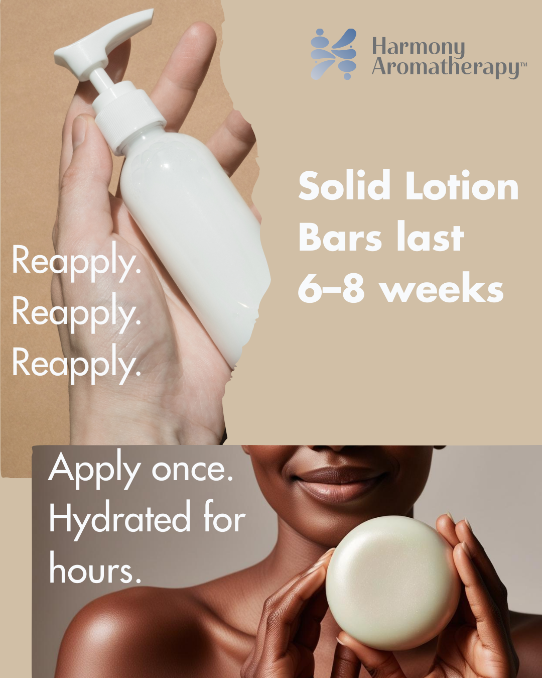 The experience of using a Solid Lotion Bar.