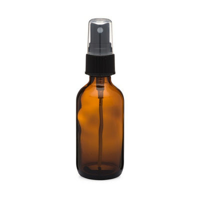 empty 2 oz Amber Spray Bottle